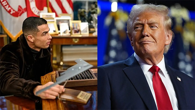 Ronaldo và TT Trump dùng bữa tối cùng nhau