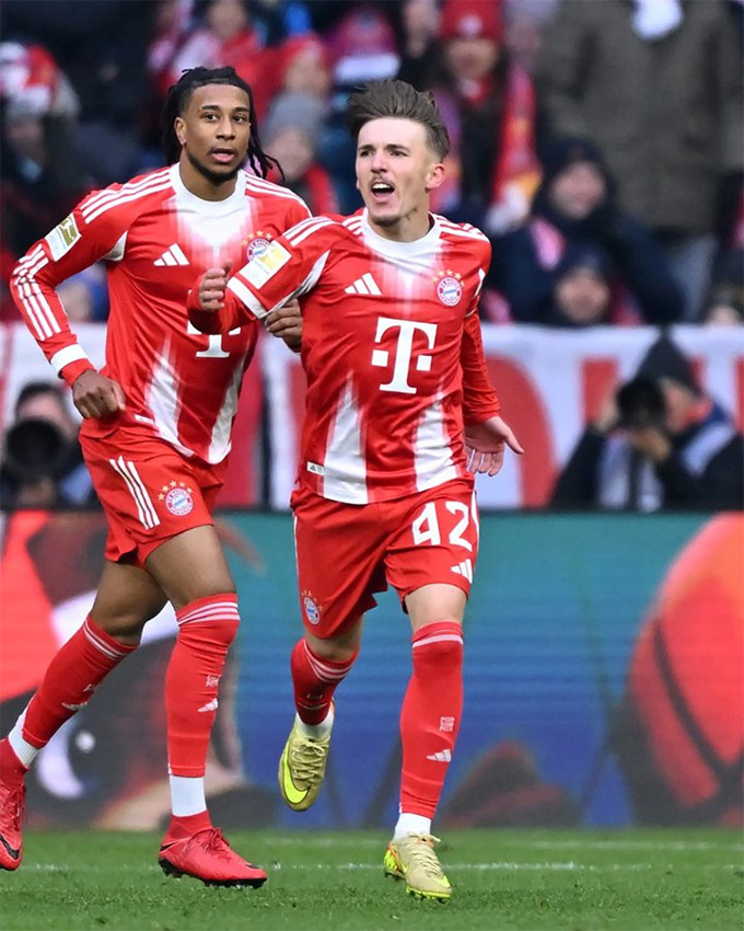 Lennart Karl tiếp tục tỏa sáng trong màu áo Bayern Munich tại Bundesliga