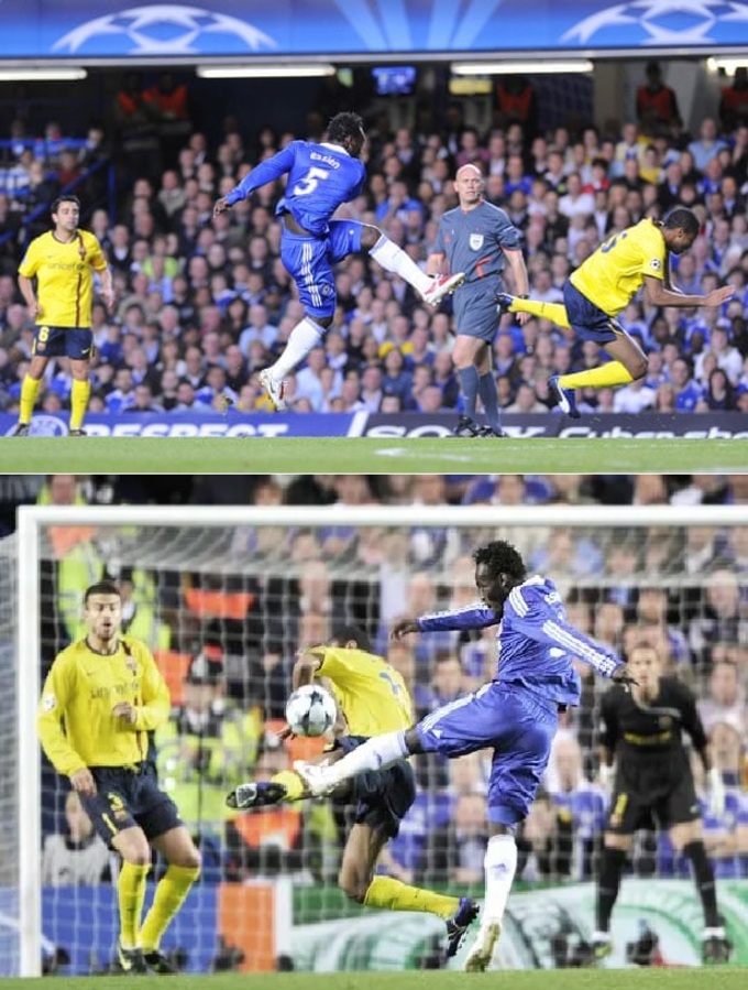 Siêu phẩm sút xa của Essien vào lưới Barca ở mùa 2008/09.