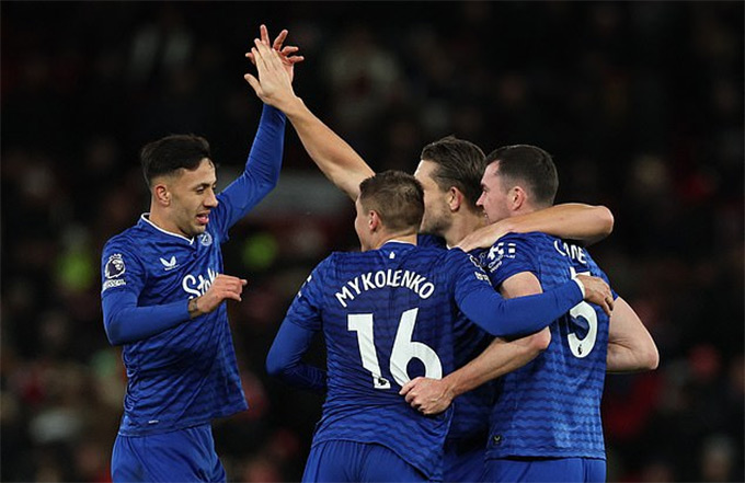 Everton giành chiến thắng với chỉ 1 tình huống dứt điểm trúng khung thành trong cả trận