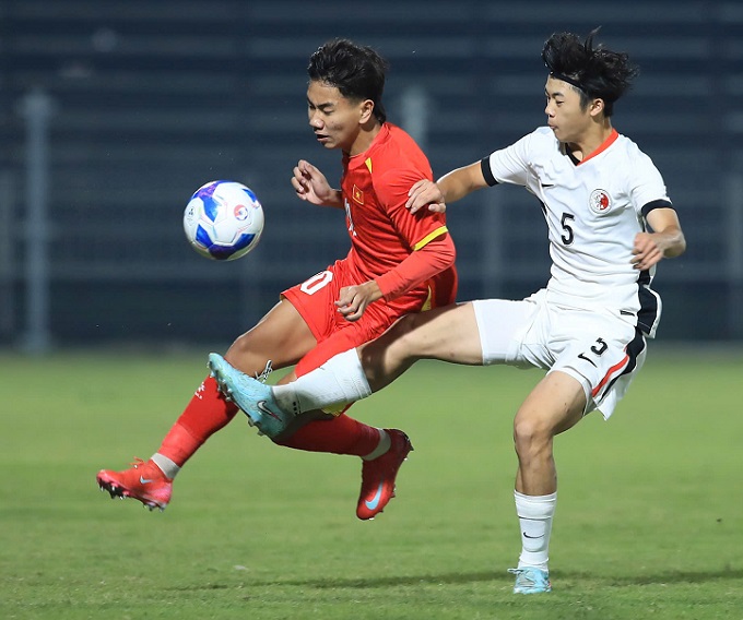 U17 Việt Nam tiếp tục vững ở ngôi đầu - Ảnh: Đức Cường 