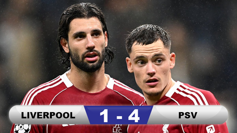 Kết quả Liverpool vs PSV: Tan nát Anfield - Bongdaplus.vn