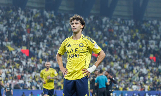 Felix ghi bàn vượt trội Ronaldo cho Al Nassr mùa này.