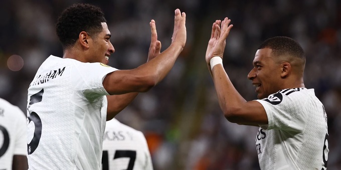 Jude Bellingham & Kylian Mbappe của Real Madrid đều được định giá 180 triệu euro