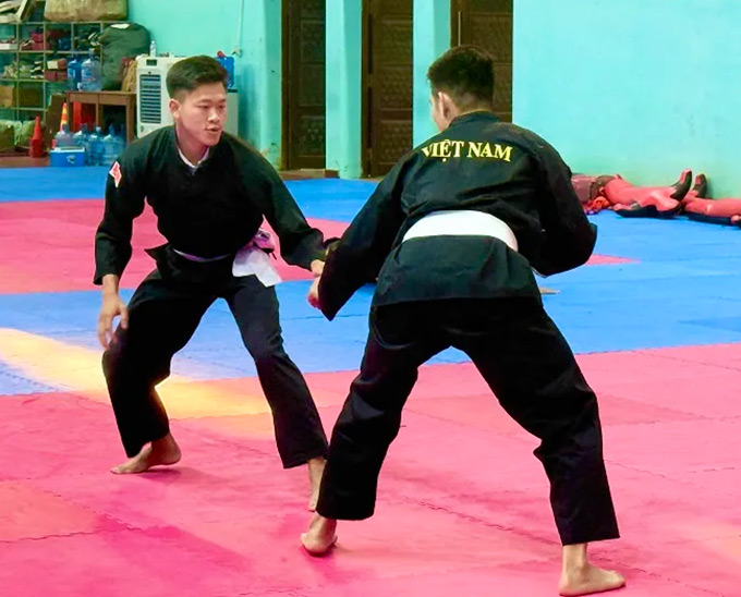 Pencak Silat khổ luyện hướng tới SEA Games 33 - Ảnh: Cục Thể dục Thể thao Việt Nam