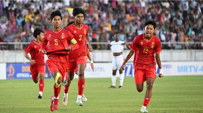Niềm vui chiến thắng của U17 Myanmar
