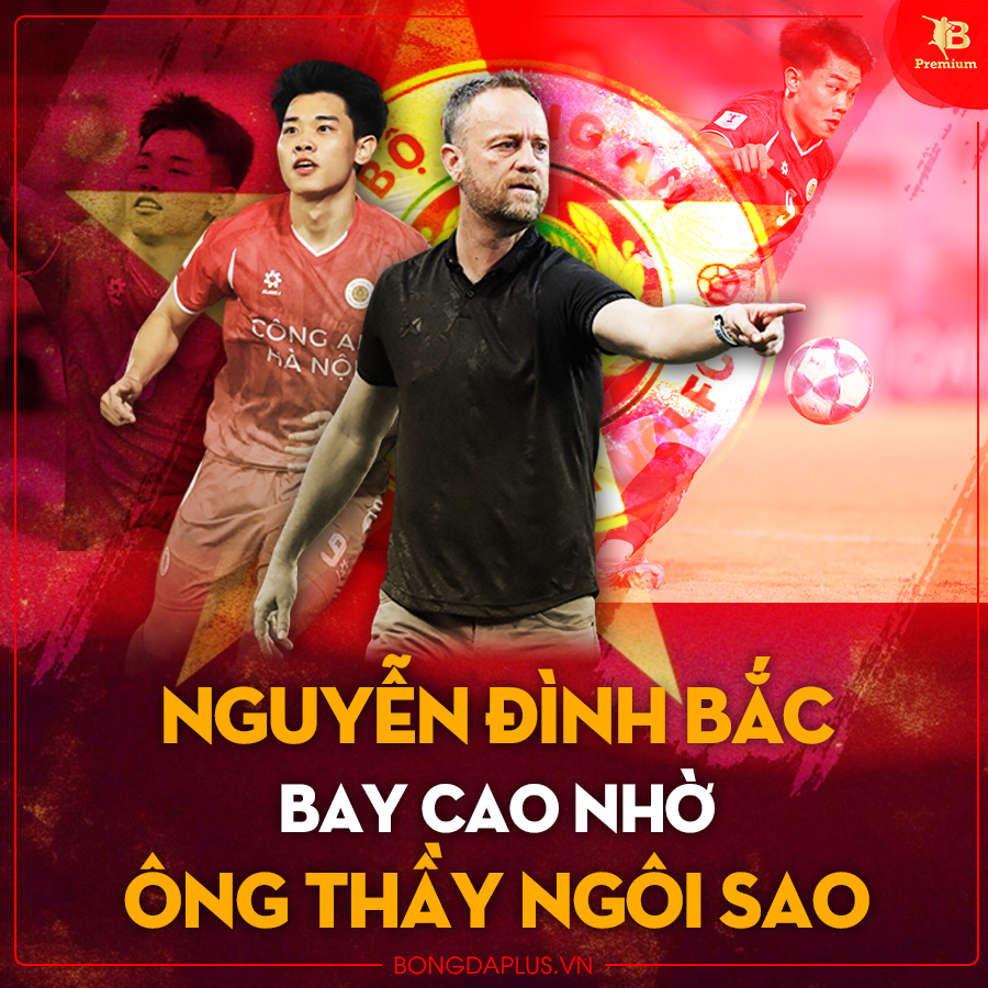 Đình Bắc đang bay cao nhờ sự chắp cánh của HLV Mano Polking - Ảnh: Như Duy 