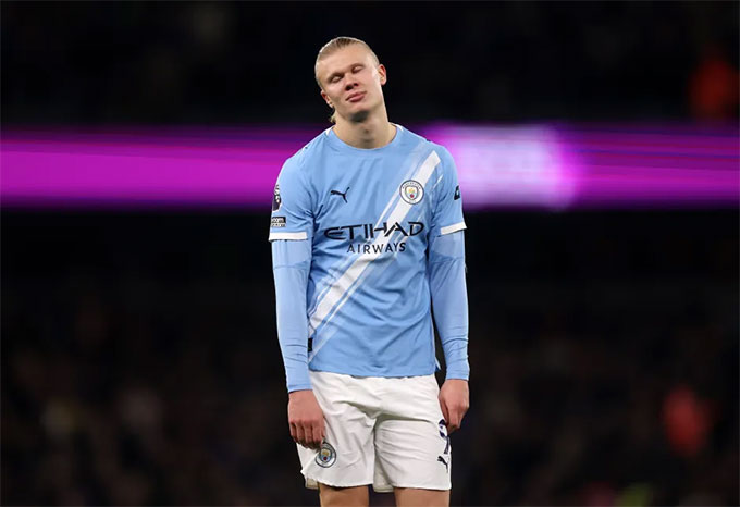 Haaland đã "tịt ngòi" 3 trận liên tiếp