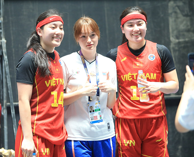 Thảo My và Thảo Vy vẫn dự SEA Games 33 ở nội dung 3x3 - Ảnh: Phan Tùng 