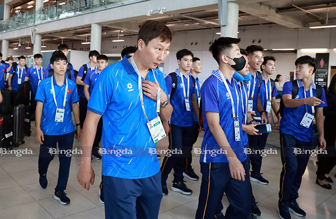 U22 Việt Nam lưu trú tại khách sạn The Quarter Ramkhamhaeng by UHG. Đoàn quân của HLV Kim Sang Sik sẽ ở cùng với U22 Thái Lan và U22 Lào - Ảnh: Đức Cường