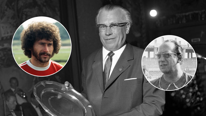 Breitner phản đối chủ tịch Neudecker (giữa) vì quyết định bổ nhiệm HLV Max Merkel (phải)