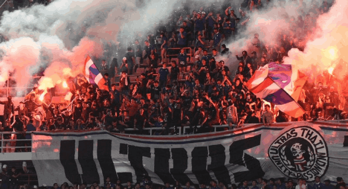 Ultras Thailand luôn nổi tiếng bởi năng lượng cổ vũ sôi động, gây áp lực cho các đối thủ khi gặp Thái Lan