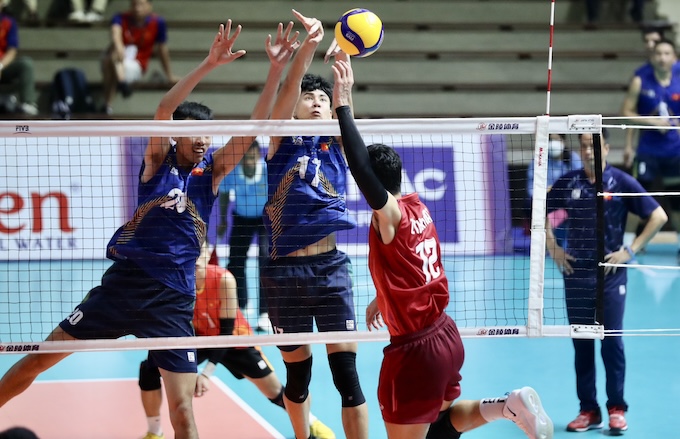 Bóng chuyền nam Việt Nam đã giành HCĐ SEA Games 2023. Ảnh: Đức Cường 