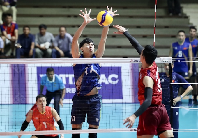 ĐT bóng chuyền nam Việt Nam đặt mục tiêu vào đến trận chung kết SEA Games 33. Ảnh: Đức Cường 