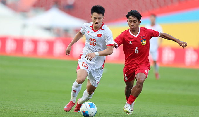 U22 Việt Nam khởi đầu đầy khó khăn ở SEA Games 33 - Ảnh: Đức Cường