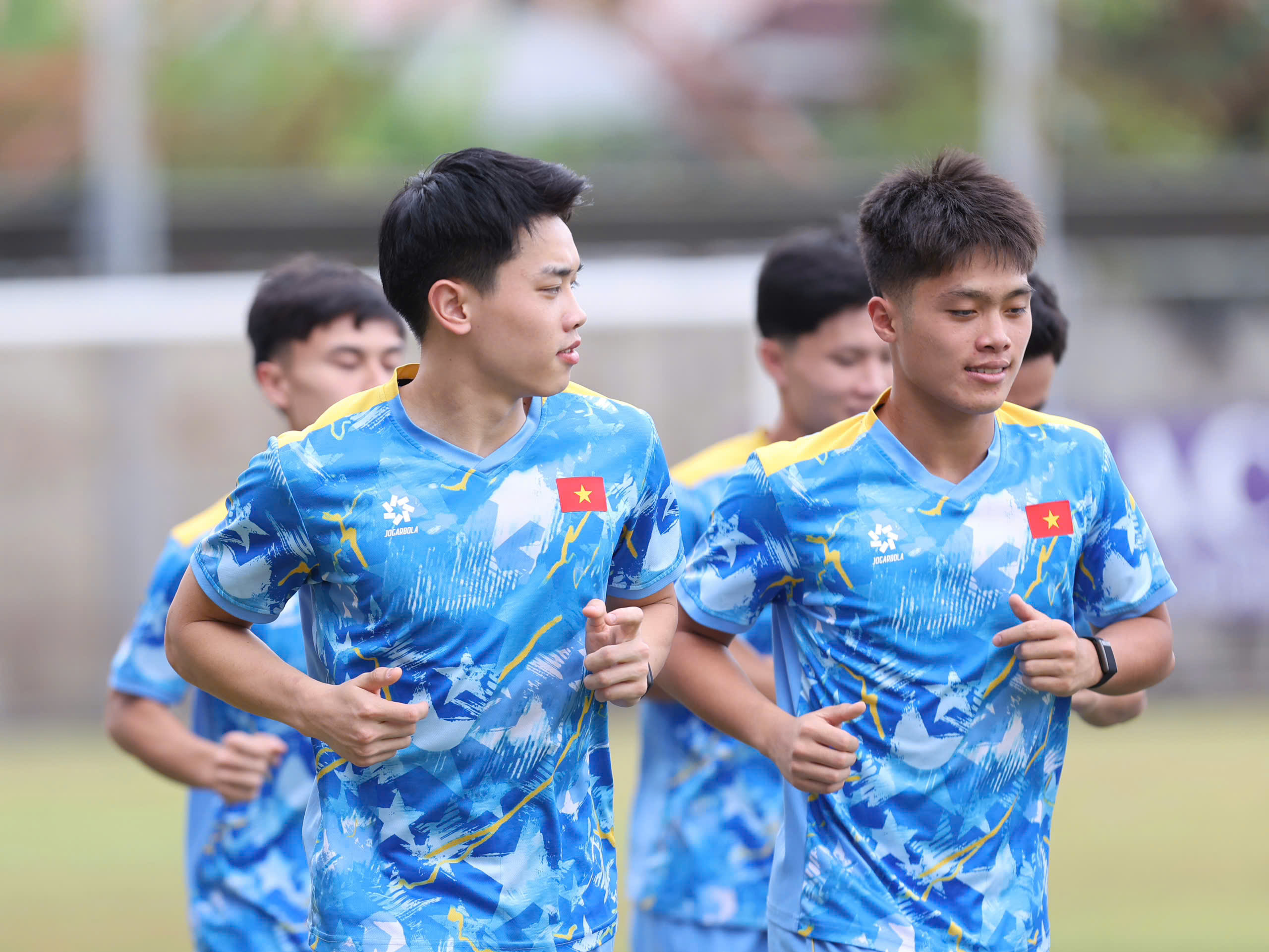 Quốc Việt và Đình Bắc là niềm hy vọng của U22 Việt Nam ở màn đối đầu U22 Malaysia (Ảnh: Đức Cường)