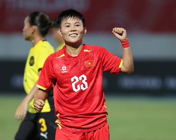 ĐT nữ Việt Nam thắng đậm Malaysia - Ảnh: Đức Cường