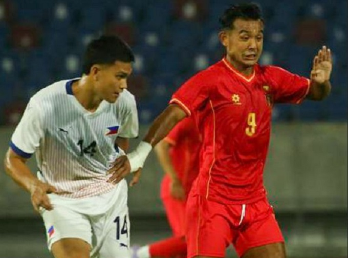 U22 Philippines (áo trắng) hạ U22 Myanmar