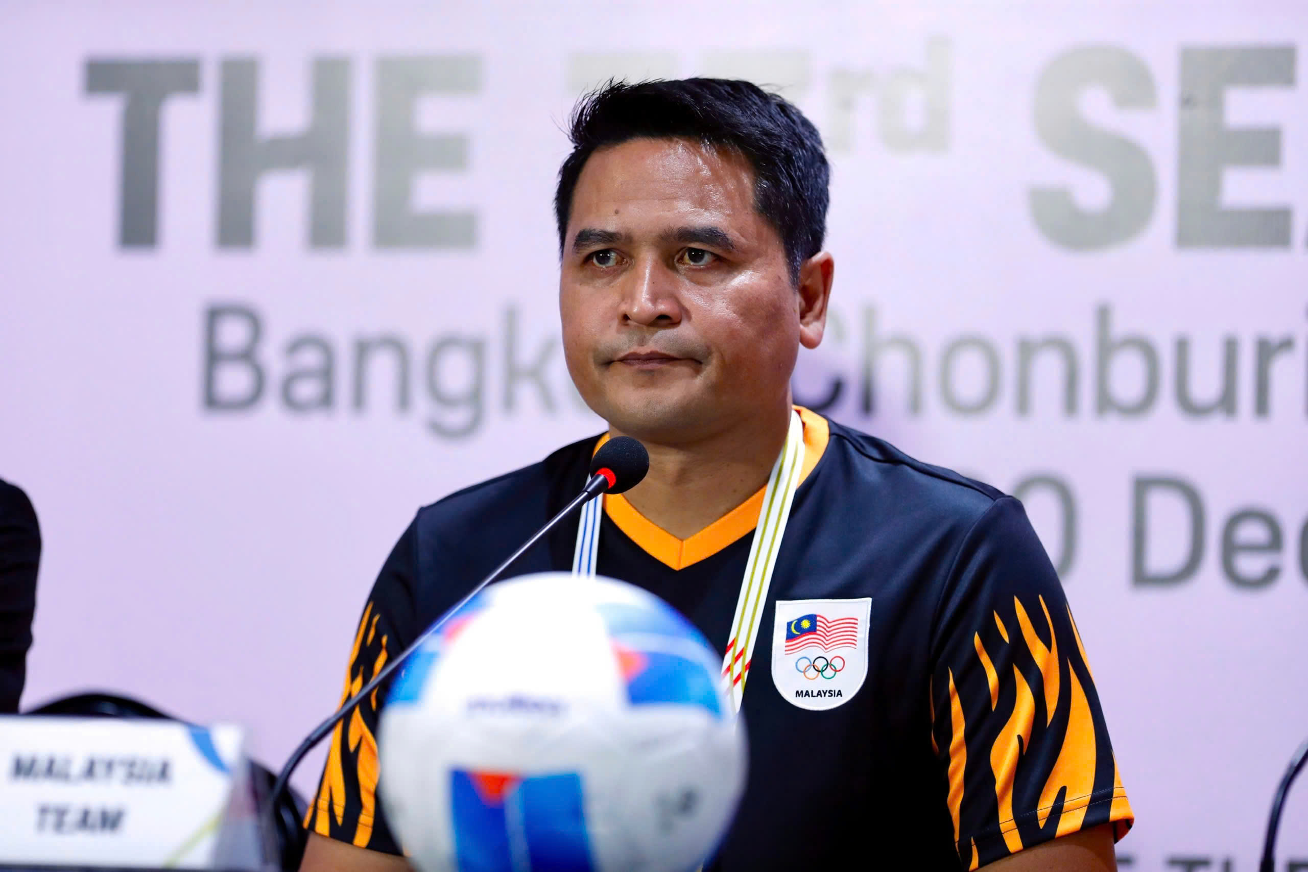 HLV Nafuzi Zain đánh giá cao sức mạnh của U22 Việt Nam - Ảnh: Nguyên Khang