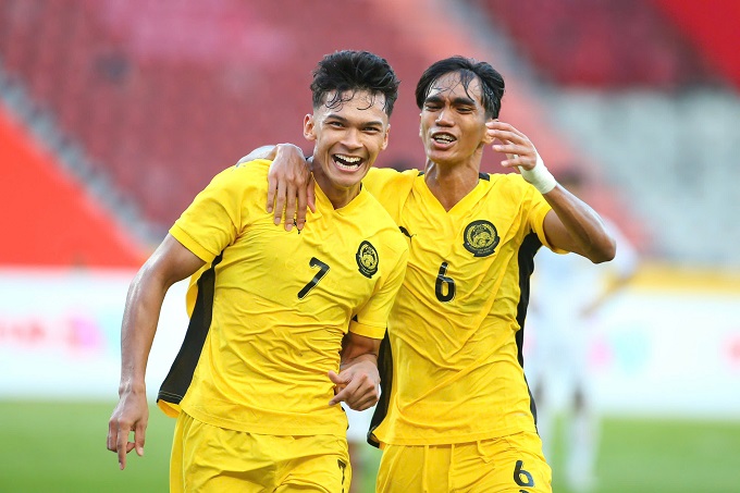 U22 Malaysia ngược dòng giành chiến thắng. Ảnh: Đức Cường
