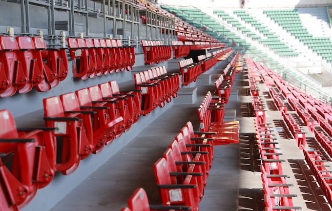 Các ghế ngồi đã được lau chùi sạch sẽ. Ảnh Đông Huyền