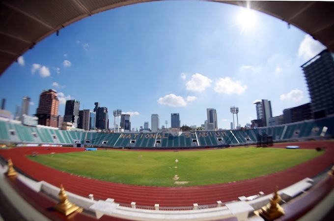 Toàn cảnh sân vận động diễn ra môn điền kinh. Ảnh: Đông Huyền