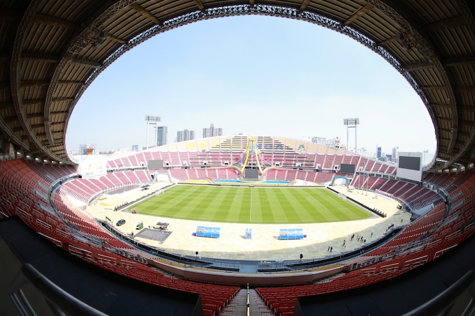 Sân Rajamangala, nơi sẽ diễn ra lễ khai mạc SEA Games 33. Ảnh: Đức Cường