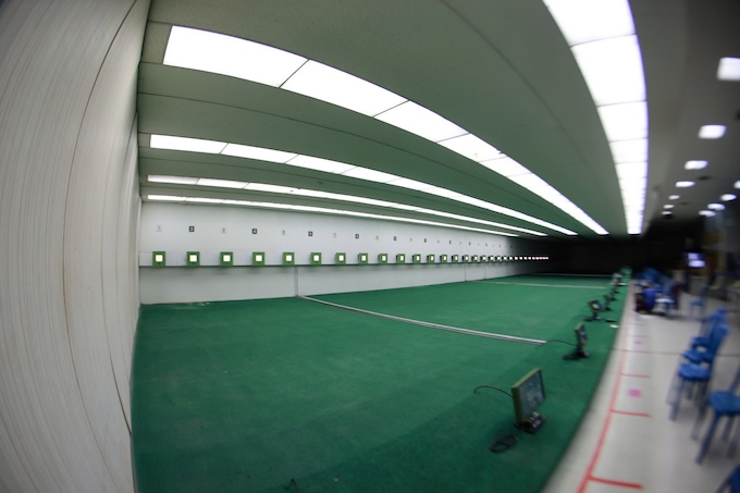 Địa điểm thi đấu môn bắn súng của đại hội. Ảnh: Đông Huyền