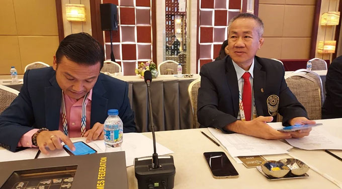 Đại diện Campuchia trả lời phóng viên về việc tham dự SEA Games 33