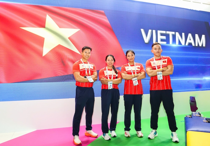 Các tuyển thủ đã sẵn sàng cho việc "săn vàng" tại đại hội - Ảnh: Bùi Lượng