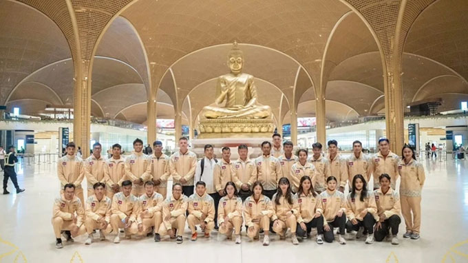 Các VĐV Campuchia đầu tiên đến Thái Lan