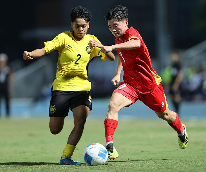 ĐT nữ Việt Nam quyết tâm có thêm chiến thắng - Ảnh: Đức Cường