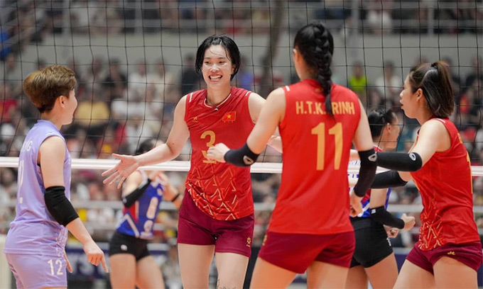 Bóng chuyền nữ Việt Nam quyết tâm lật đổ ngai vàng của Thái Lan