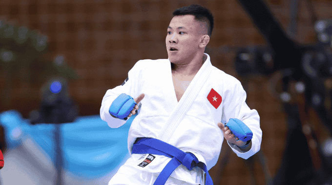 Đào Hồng Sơn dành huy chương đồng thứ 5 dành cho đoàn thể thao Việt Nam. - Ảnh: Đức Cường