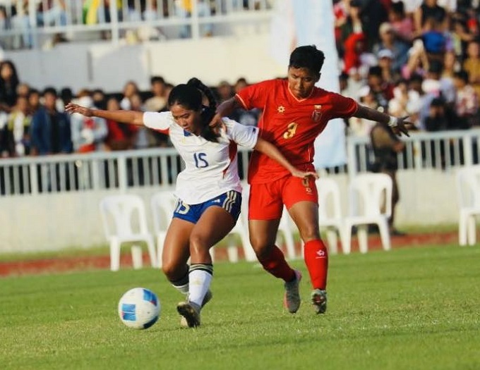 ĐT nữ Myanmar đã chơi rất tốt trước Philippines