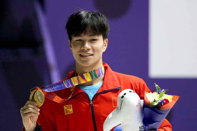 Hôm nay chờ HCV của Hưng Nguyên ở nội dung 200m hỗn hợp môn bơi. Ảnh: Minh Tuấn