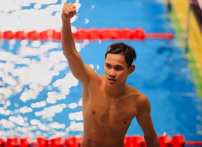 Phãm Thành Bảo được kỳ vọng sẽ mang về chiếc HCV 100m ếch. Ảnh: Minh Tuấn