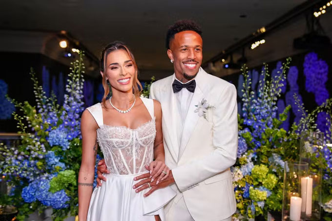 Taina và Eder Militao kết hôn hồi tháng 7 vừa qua