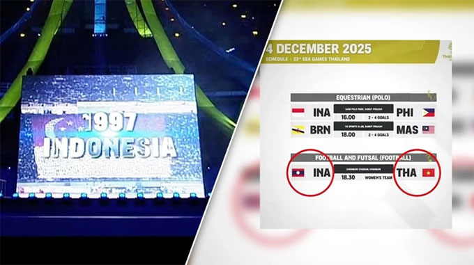 Ban tổ chức nhầm cả quốc kỳ Thái Lan với Việt Nam