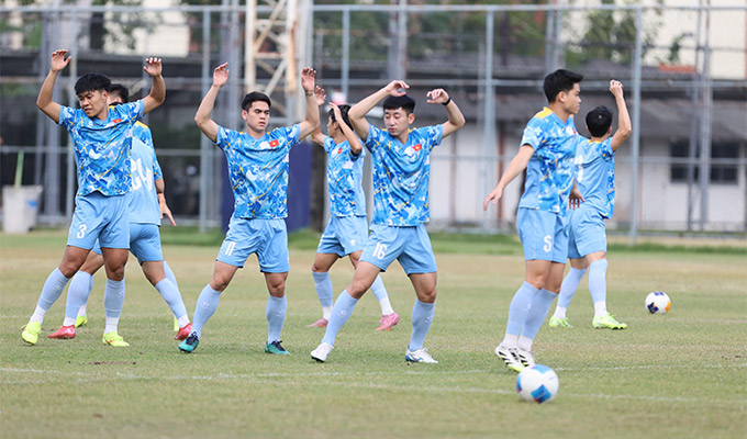 HLV Kim vẫn giữ lại bộ khung 7 trụ cột quen thuộc suốt hành trình vừa qua - Ảnh: Đức Cường