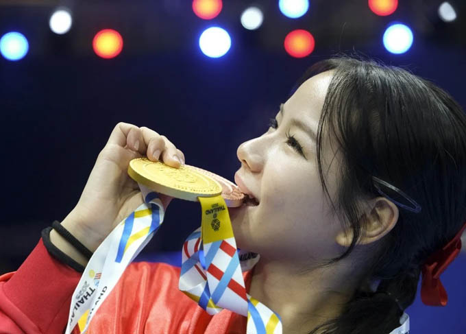 Nữ võ sỹ Lê Trần Kim Uyên