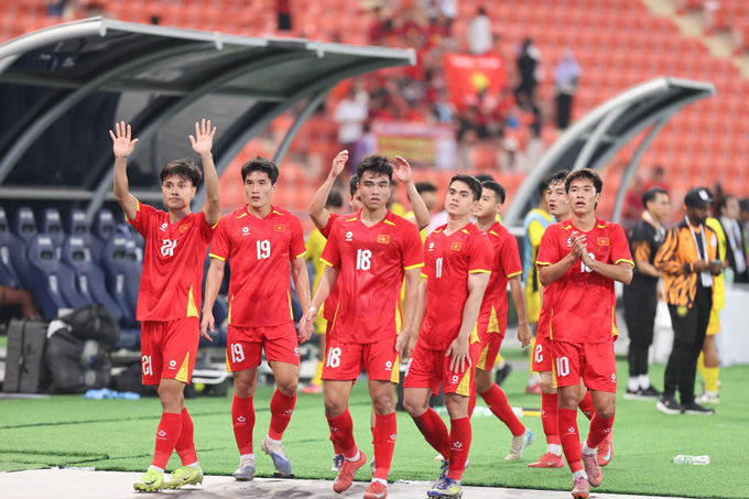 Những tính toán của HLV Kim Sang Sik và các cộng sự đã giúp U22 Việt Nam có được kết quả mong đợi - Ảnh: Đức Cường