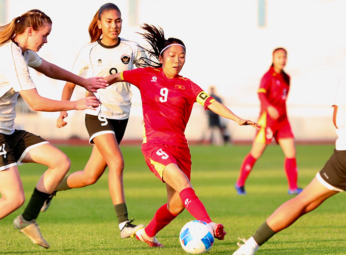 Huỳnh Như cùng các đồng đội tiếp tục giành vé vào chơi trận chung kết SEA Games 33 - Ảnh: Đức Cường