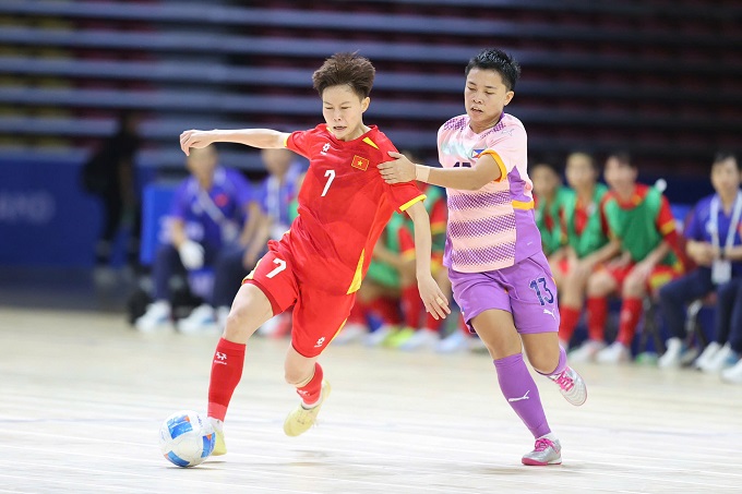 ĐT futsal nữ Việt Nam có 1 trận đấu khó khăn trước Philippines. Ảnh: Đức Cường