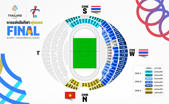 Website đăng ký vé xem chung kết U22 Việt Nam - U22 Thái Lan