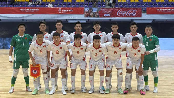 ĐT futsal Việt Nam chia SEA Games 33 với vị trí thứ 4