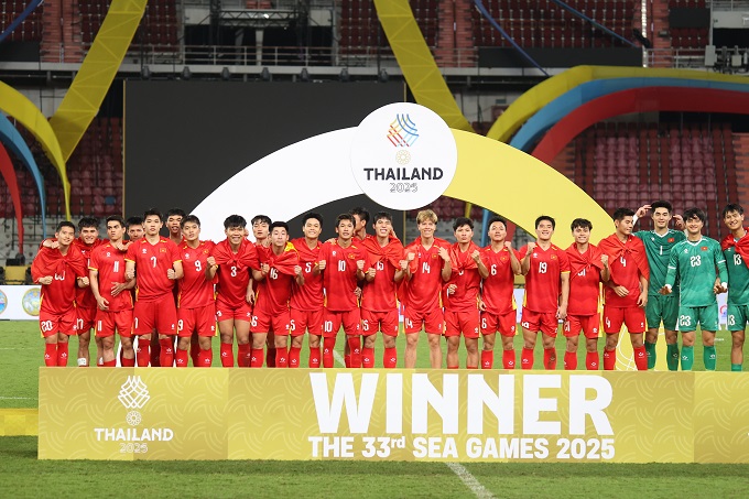 U22 Việt Nam giành HCV là kết tinh của một quá trình 2 năm chuẩn bị. Ảnh: Đức Cường