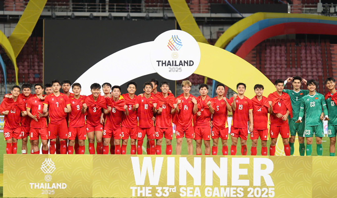 U22 Việt Nam đã có một kỳ SEA Games 33 thành công rực rỡ. Ảnh: Đức Cường