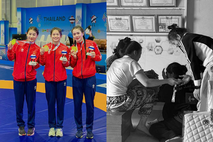 3 cô gái vàng chịu nỗi đau mất cha