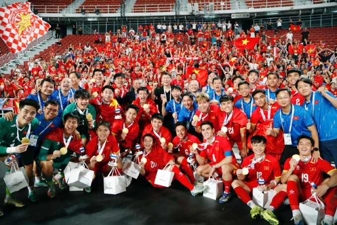 U22 Việt Nam đã vô địch môn bóng đá nam SEA Games 33